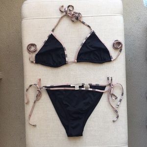 Burberry Brit Check Trim Two Piece Bikini